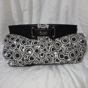 Miche Black and White Patterned Clutch